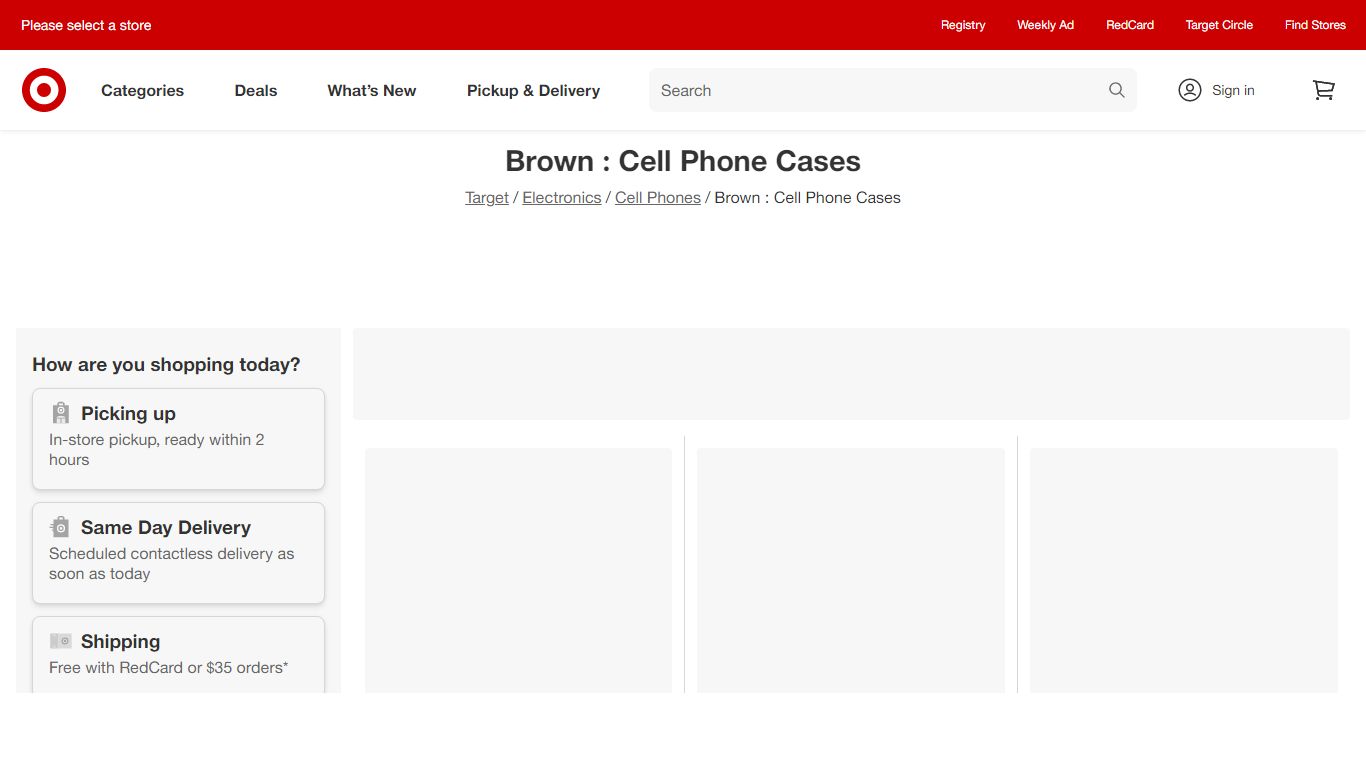 Brown : Cell Phone Cases : Target